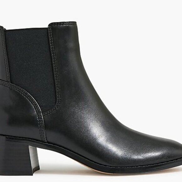 J. Crew Factory Chelsea Boot Women's Black Faux Leather CA774 NEW Size 7, 10 - Picture 1 of 11